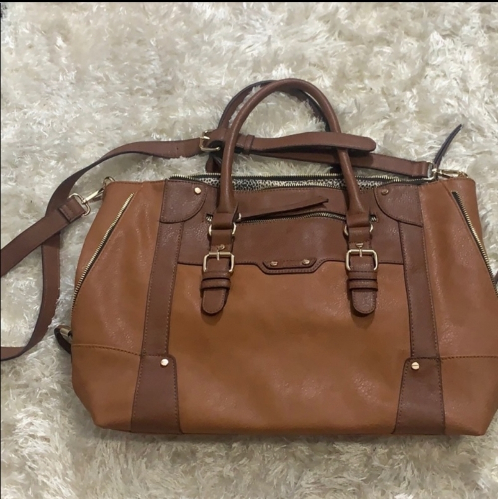 Sole Society Satchel Vegan Leather Handbag Purse crossbody shoulder bag